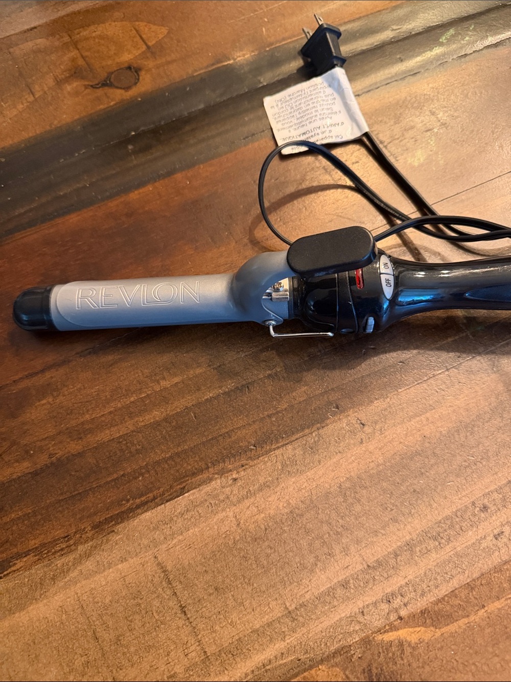 Revlon Silver and Black Ceramic Curling Iron